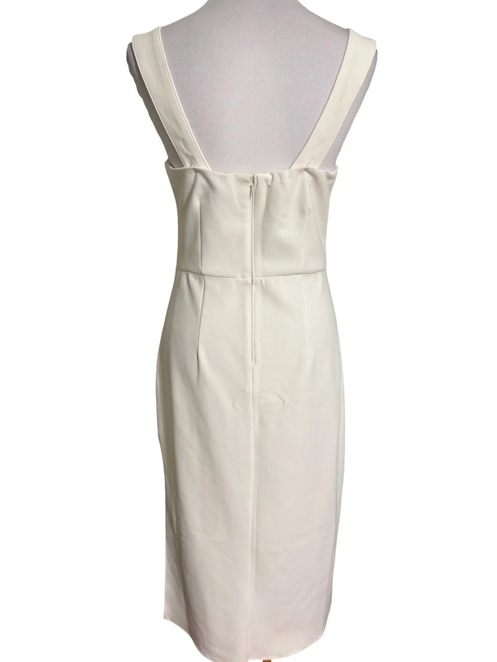 Abercrombie & Fitch Cream Square Neck Maxi Dress